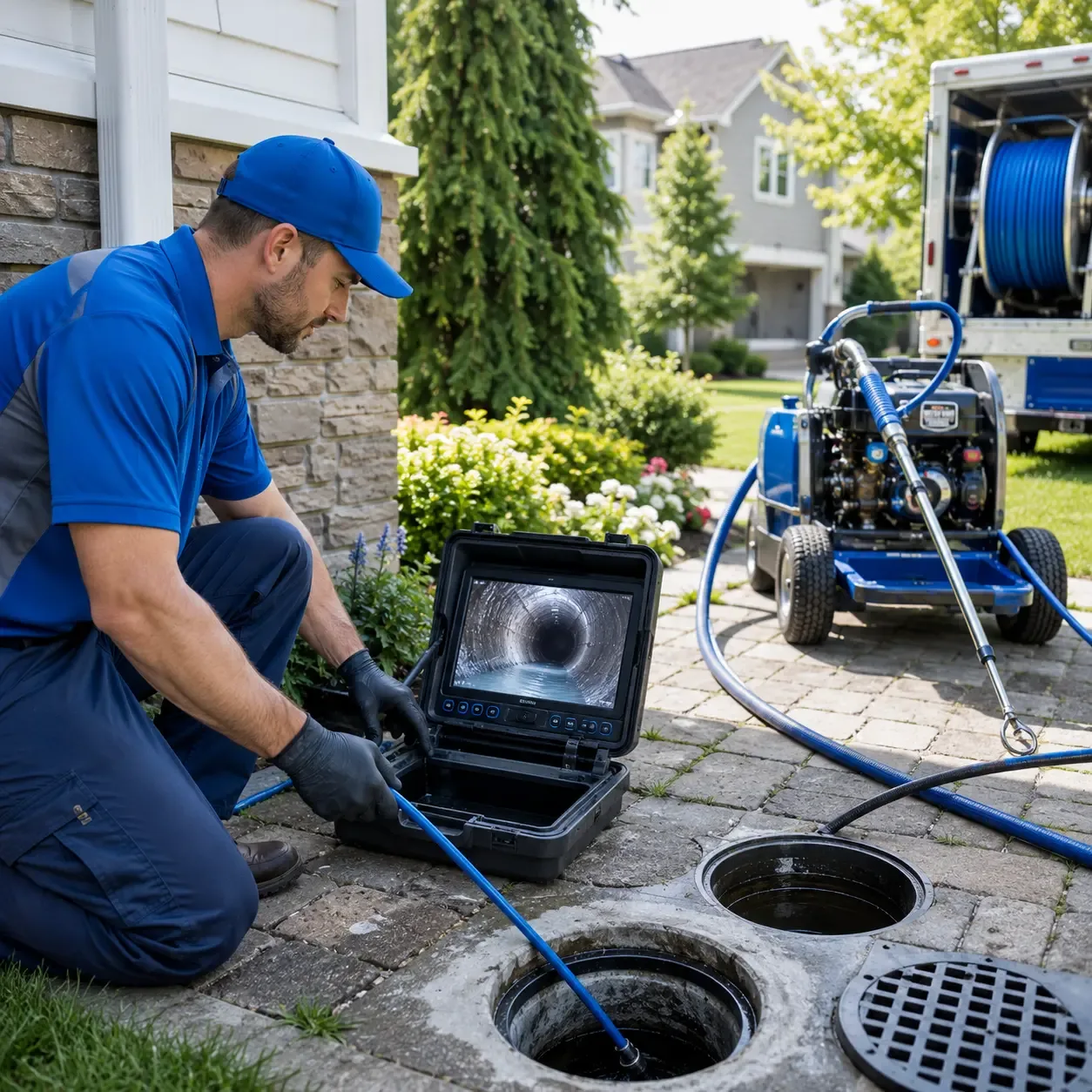 Outdoor drain cleaning professionals serving Montebello, VA