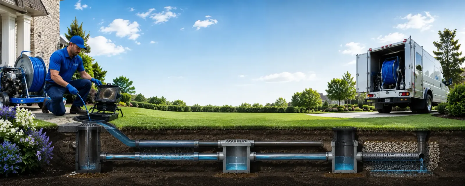 Outdoor drain cleaning information for Montebello, VA
